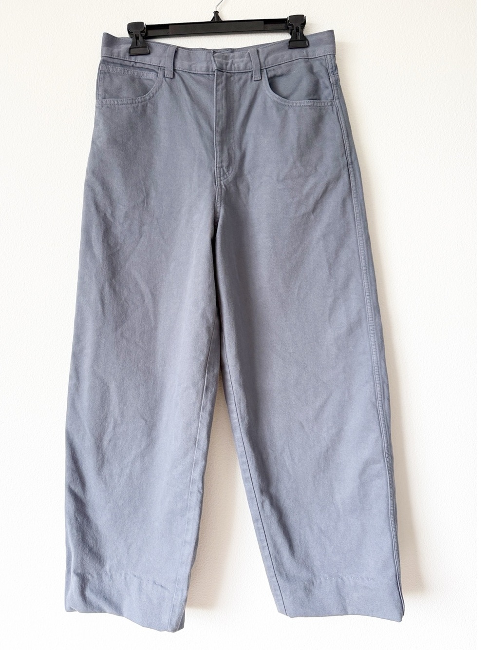 Uniqlo Light Blue High-Waist Pants - Picture 3 of 14